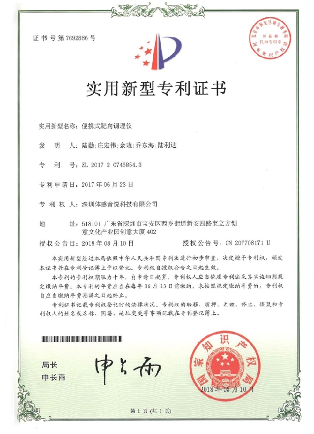 便攜式靶向調理儀